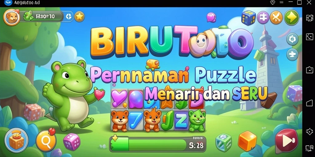 Tampilan gameplay BIRUTOTO yang penuh warna dan dinamis.