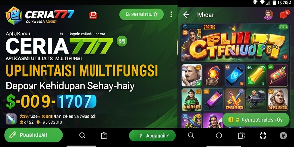 Tampilan antarmuka CERIA777 yang user-friendly dan fungsional.