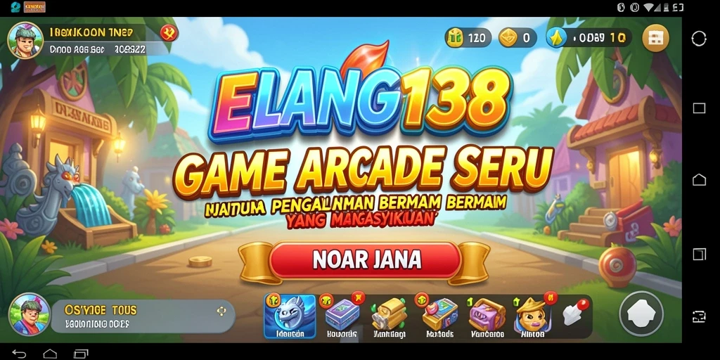 Tangkapan layar utama dari gameplay menegangkan ELANG138 yang penuh aksi.