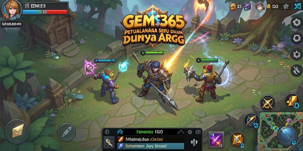 Tampilan menarik dari gameplay GEMS365 yang mendebarkan.
