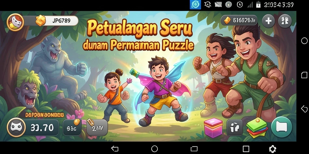 Screenshot gameplay JP6789 yang menampilkan teka-teki menarik.