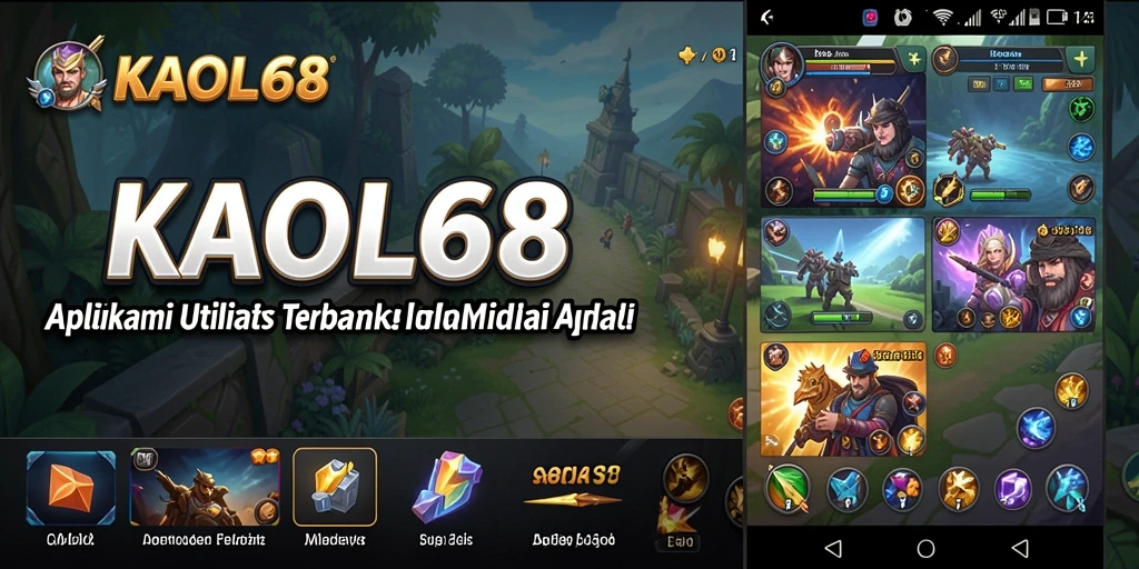 Tampilan antarmuka KAOL68 yang mudah digunakan dan modern.