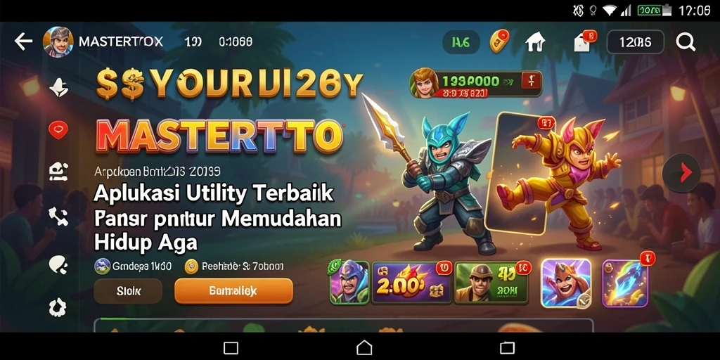 Tampilan antarmuka MASTERTOTO yang user-friendly dan fungsional.