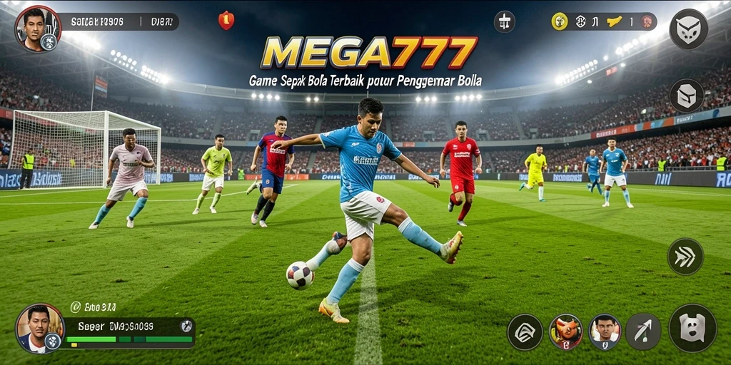 Tampilan grafis memukau dari gameplay Football yang mendebarkan.