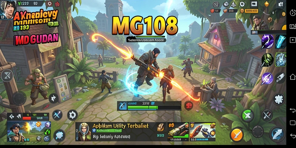 Screenshot MG108 menunjukkan interface sederhana dan fitur-fitur Utility yang lengkap.