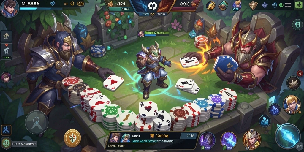 Screenshot gameplay MLBB8 yang menampilkan serunya bermain Gaple.