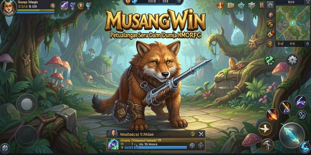 Tampilan gameplay MUSANGWIN yang menarik di dunia MMORPG.