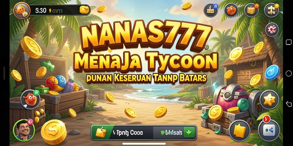 Screenshot gameplay NANAS777 yang menampilkan pengalaman Tycoon seru.