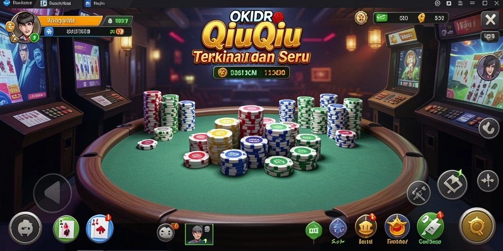 Screenshot gameplay QiuQiu di OKIDR yang menarik.