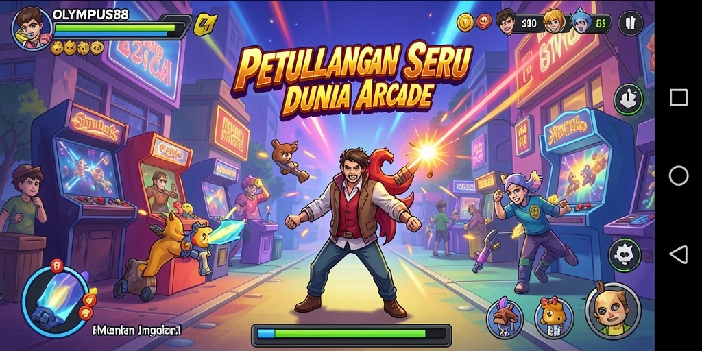 Tampilan gameplay OLYMPUS88 yang penuh aksi dan petualangan.