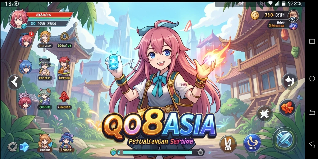 Screenshot QQ88ASIA menampilkan aksi karakter anime yang menakjubkan.
