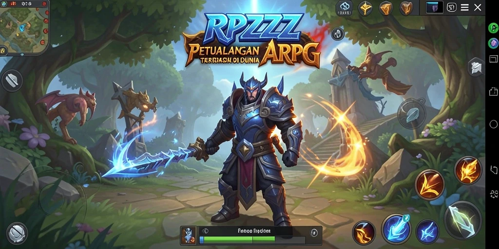 Screenshot RPZZZ menampilkan aksi seru dalam pertempuran ARPG.