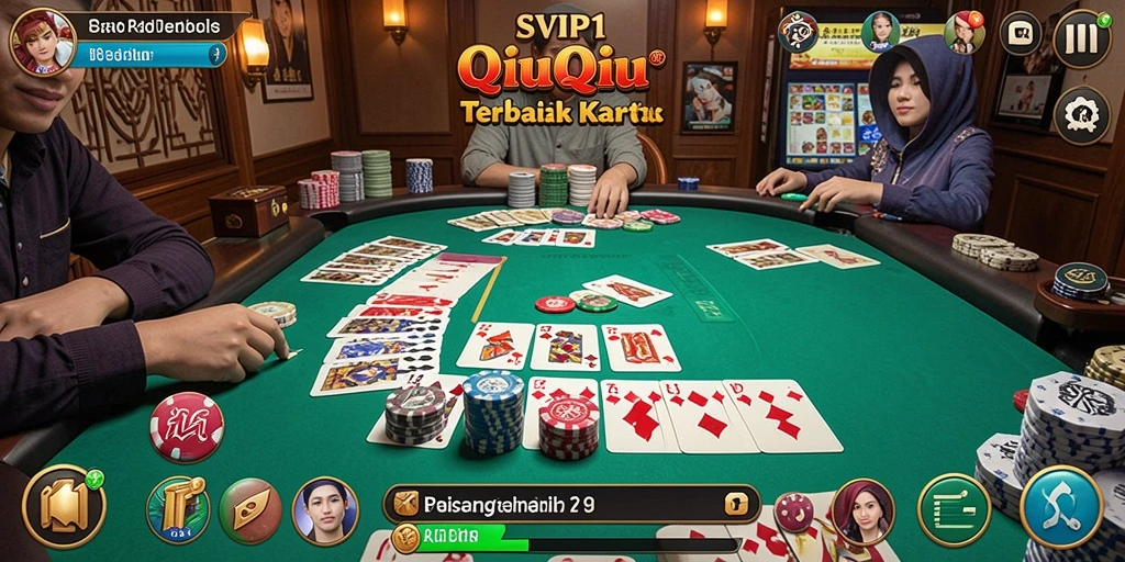 Screenshot SVIP1 menampilkan gameplay QiuQiu yang seru dan menegangkan.