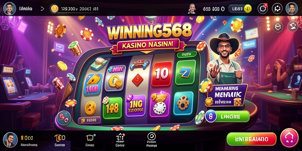 Screenshot gameplay Kasino WINNING568 yang menarik dan interaktif.